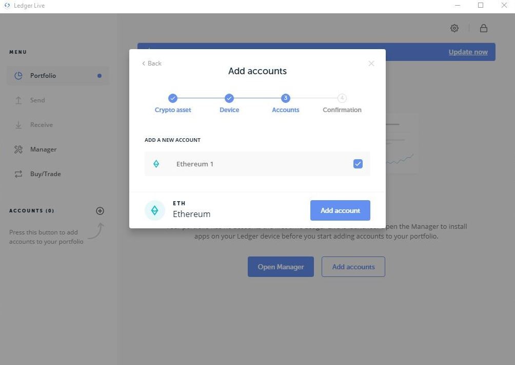Ledger LIve - Label Account